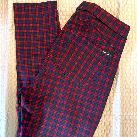 Sanctuary by Anthropologie Plaid Leggings Sz. Small NWOT - Picture 3 of 5